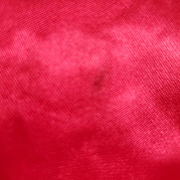 Vintage NWT Red Satin Stocking Christmas Tree Embellished Bling White Trim - Picture 12 of 12